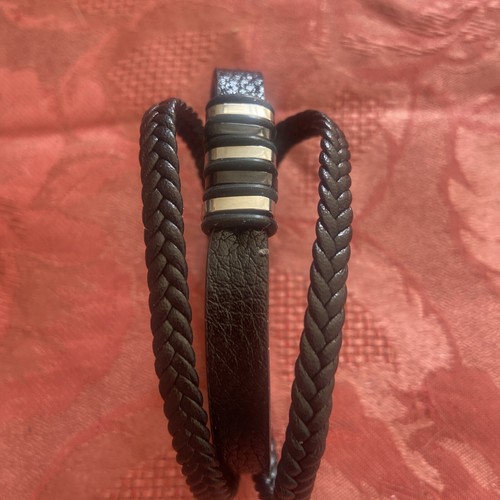 Bracelet brins cuir noir - bracelet,