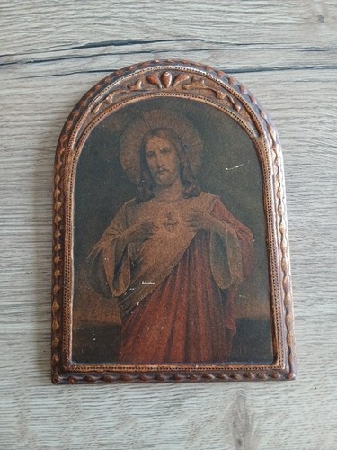 Icône religieuse bois début - icône,