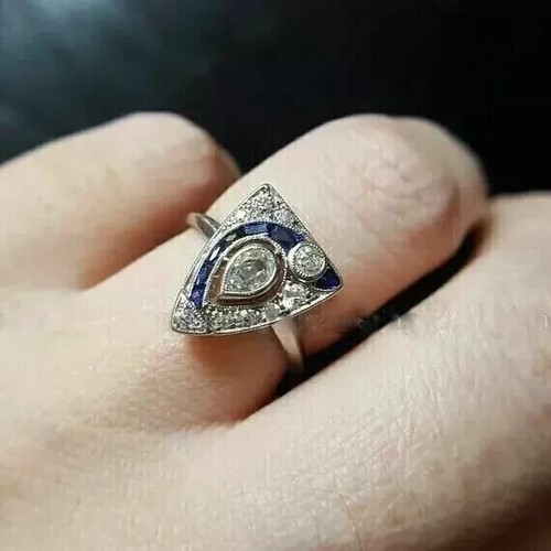 Bague mariage style art - bague,