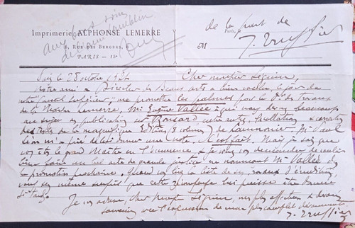 Lettre autographe jules - 1,