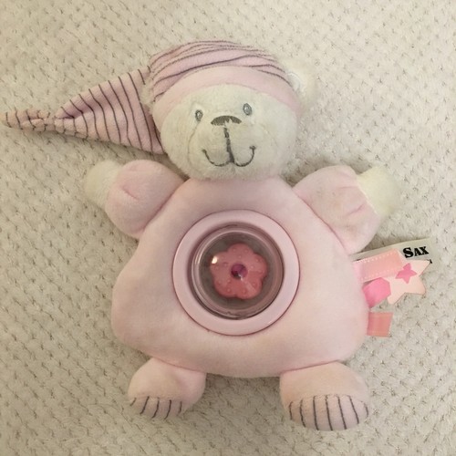Doudou ours ourson rose - , grelot