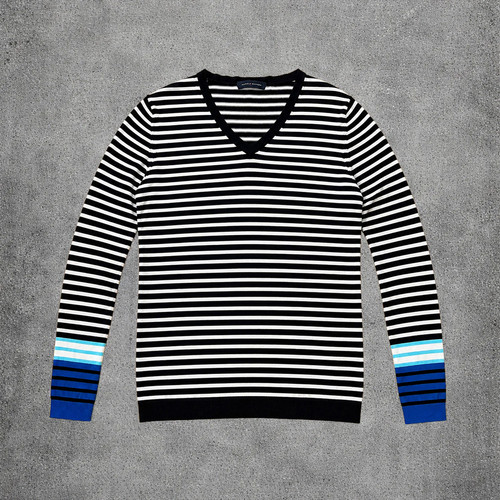 Navy blue and - , white