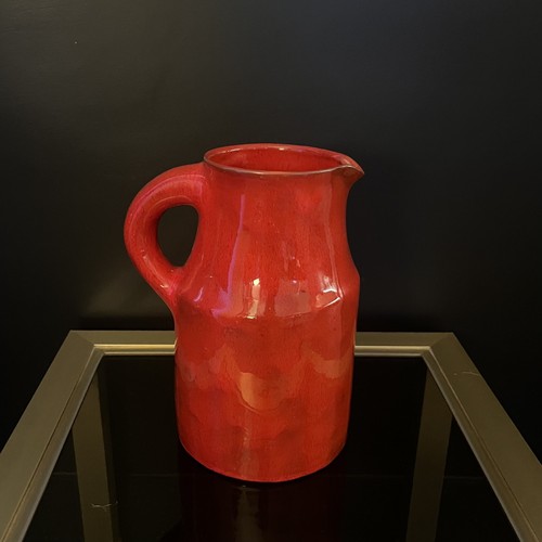 Pichet céramique rouge des - en,