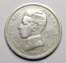 Monnaie Argent, 1 Peseta -