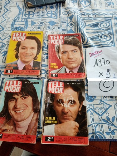 Lot magazines 1970 télé - magazines,