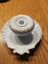 Encrier/pique plume en forme de coquille, fin XIXe