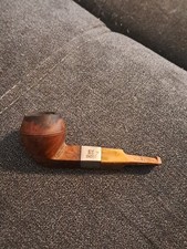 Pipe Ancienne Bois Bruyère Sculpté Bague Argent ?Art Populaire 