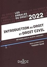 Annales Introduction au droit