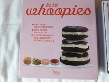 LIVRE CUISINE LE KIT WHOOPIES COFFRET COMPLET NEUF RECETTE + POCHE A DOUILLE+KDO