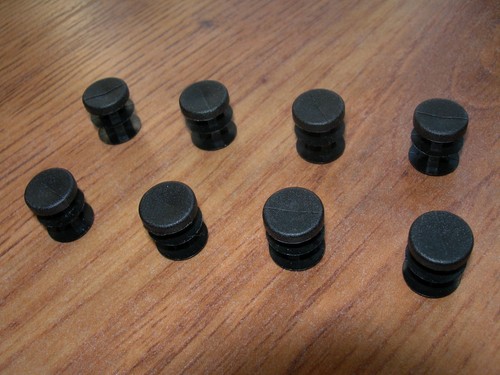 Round plastic ribbed - round,