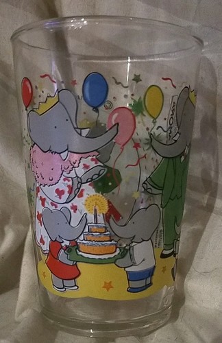 Verre amora babar éléphant - verre,