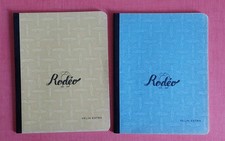 Lot 2 cahiers d'écolier anciens RODEO jaune et bleu vierges .Bon état.