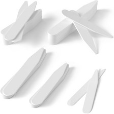 Baleines de col rigides en plastique pour chemises, 50 baleines de col en plasti