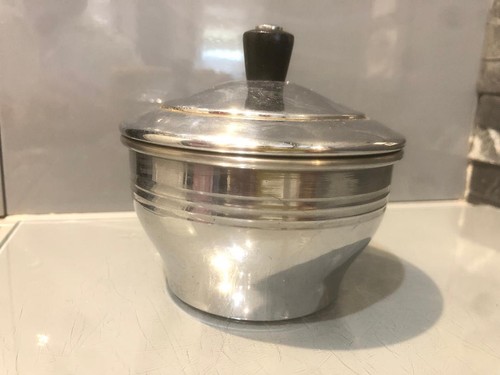Ancien sucrier inox chrome - en,