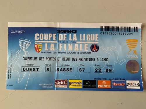 Ticket match lens psg - match, rc