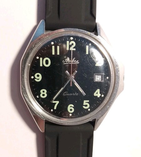 Montre quartz français ambre - quartz,