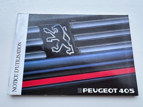 Peugeot 405 notice manuel - notice,