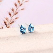 6x4 MM AAA Aigue-Marine Poire