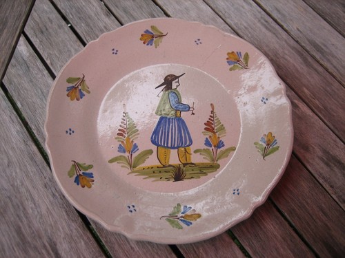Assiette ancienne - ancienne, en