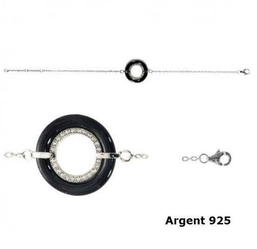 Bracelet argent 925 rhodié - 925,