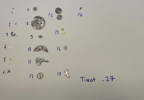 Mouvement tissot pièces - mouvement,