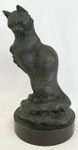 Sculpture résine chat