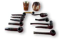 COLLECTION DE (11) TUYAUX ET 2 PIPERS. BOIS NOBLES. DIVERS MARQUES DUNHILL.