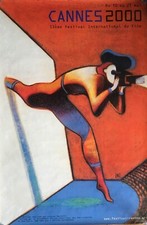 FESTIVAL DE CANNES 2000 Affiche 120x160 Roulée