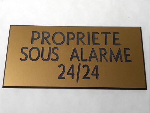Plaque gravée propriete - plaque,