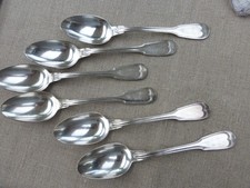 SIX CUILLERES A ENTREMET OU