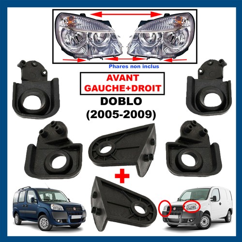 Patte fixation phare avant - de,