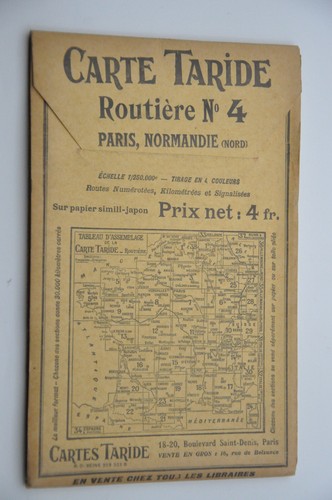 Ancien plan carte taride - carte,