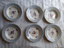 Lot 6 assiettes creuses + 1 assiette plate vintage DIGOIN SARREGUEMINES - BASTIA