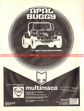 Publicité : APAL BUGGY Multimaco - FINA - 1971