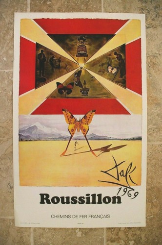 Affiche originale dali 1970 - originale,