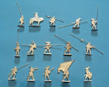 Plats d'étain - Zinnfiguren : 15 lansquenets allemands marques diverses - Lot 8