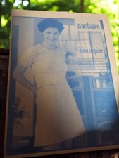 Rare patron de couture vintage Ancienne, patron rétro ancien collection couture