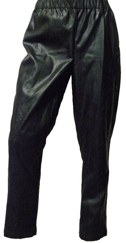 Pantalon effet cuir blanche - effet,