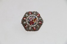 broche ancienne  hexagonale