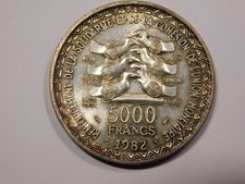 Pièce de 5000 francs Afrique