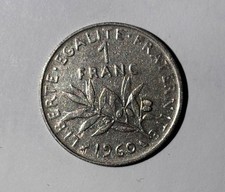 Pièce  de 1 franc 1960.  La