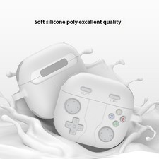 Housse en silicone facilement portable pour AirPods4 avec mousqueton solide