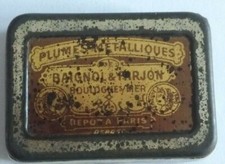 ANCIENNE BOITE DE PLUMES  BAIGNOL & FARJON 2298 SCELLEE 