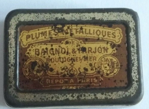 Ancienne boite plumes - de, plumes 