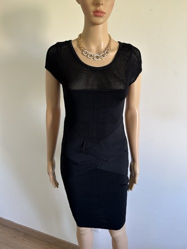 Robe noire manches courtes - robe, à