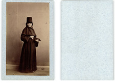 William Carrick & John MacGregor Russian Orthodox Nun Vintage albumen print CDV.