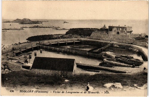 Cpa roscoff vivier de - roscoff-,