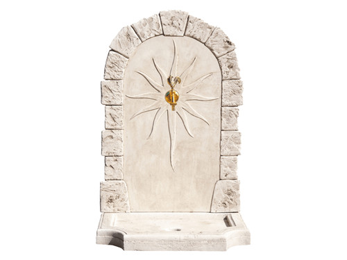 Fontaine murale pierre - fontaine, en