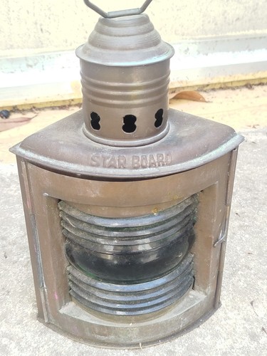 Ancien fanal tribord laiton - ancien,