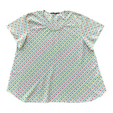 Chemisier Gudrun Sjoden manches courtes rayé à pois coton bio taille XL